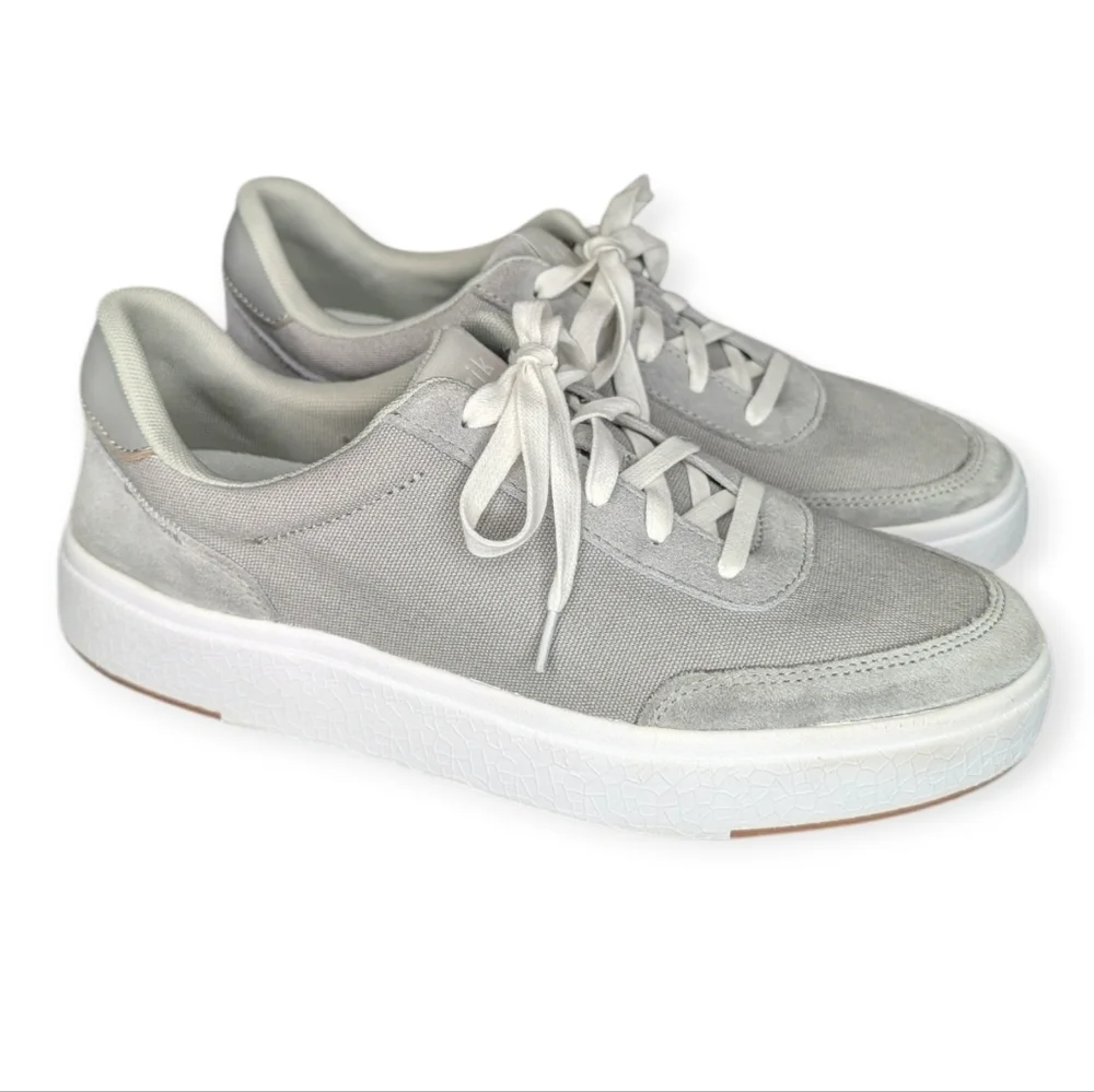 Kizik Prague Canvas Suede Hands Free Sneaker Grey Men's 9 Women's 10.5